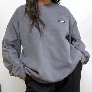 Pretty Little Thing gray studio washed sweatshirt